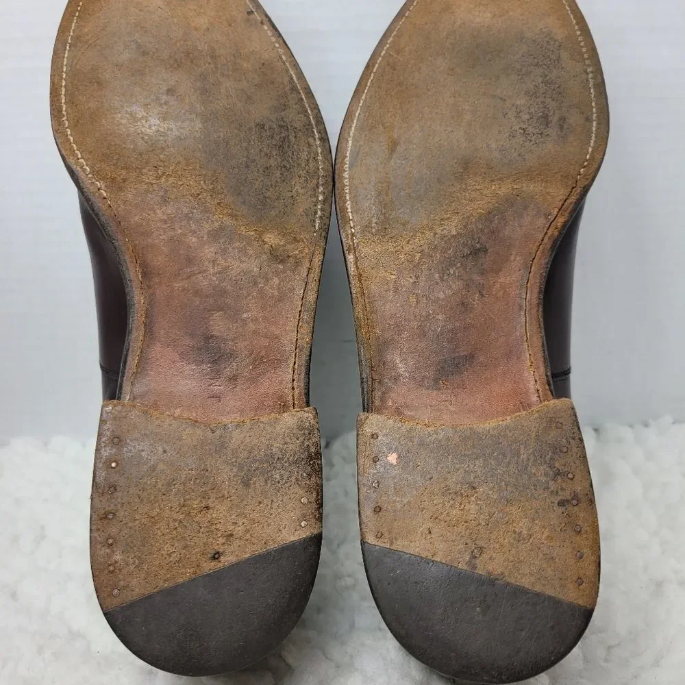 J.M. Weston Richelieu Men's Size 10 Oxford Derby Brown Leather 300 Cap Toe